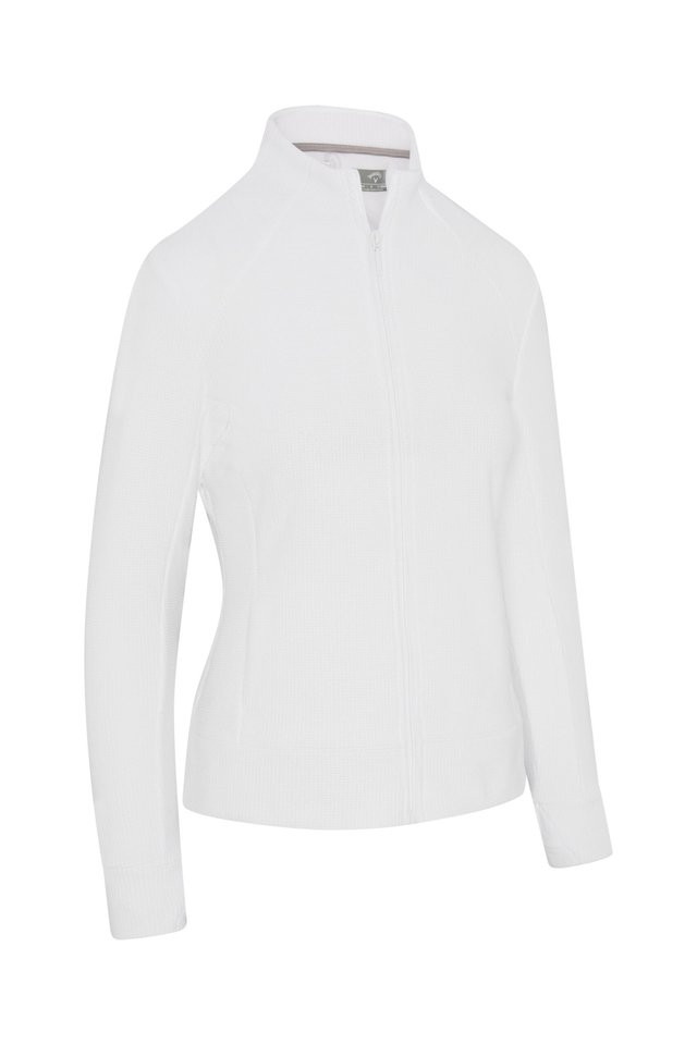 Callaway Stretch Waffle Knit Fleece dámská bunda, bílá
