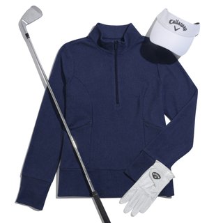 Callaway 1/2 Zip Soft Touch dámská mikina, tmavě modrá