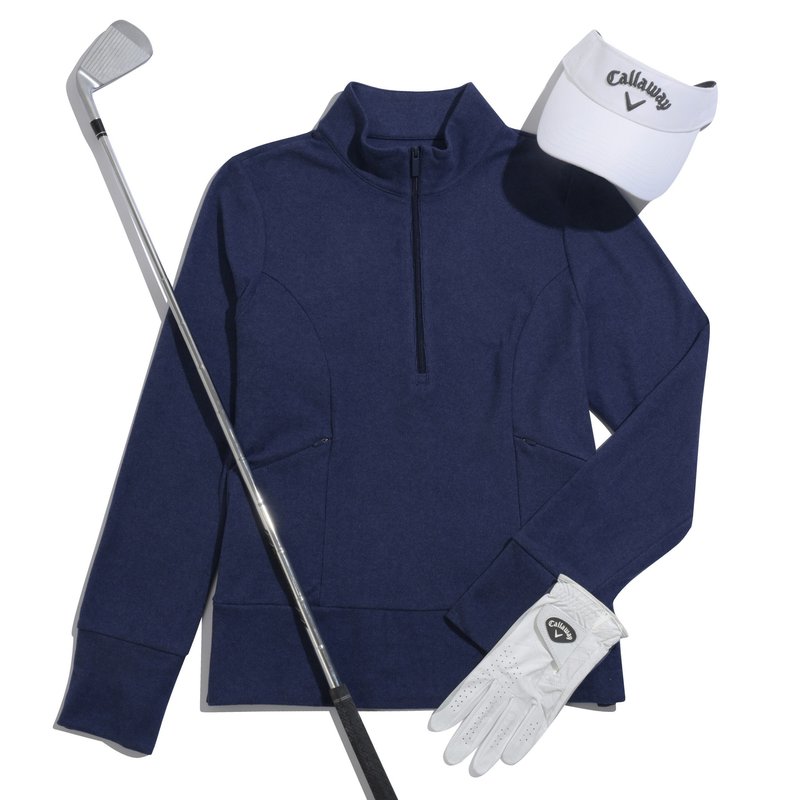 Callaway 1/2 Zip Soft Touch dámská mikina, tmavě modrá