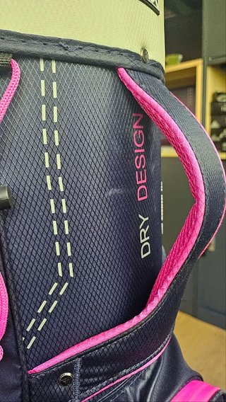 DEMO Big Max Dri Lite Silencio 2 Organizer cart bag, steel blue/stříbrný/fuchsia