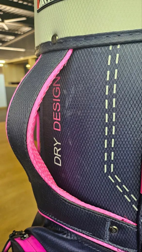 DEMO Big Max Dri Lite Silencio 2 Organizer cart bag, steel blue/stříbrný/fuchsia