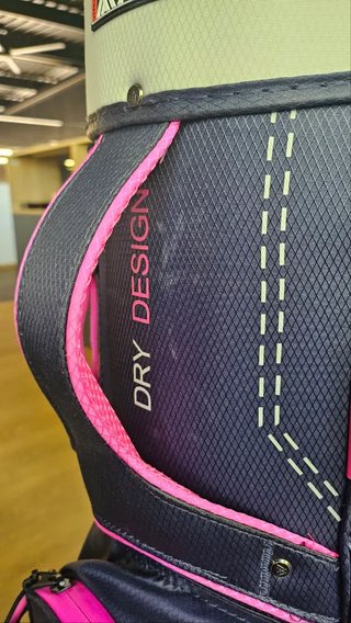 DEMO Big Max Dri Lite Silencio 2 Organizer cart bag, steel blue/stříbrný/fuchsia