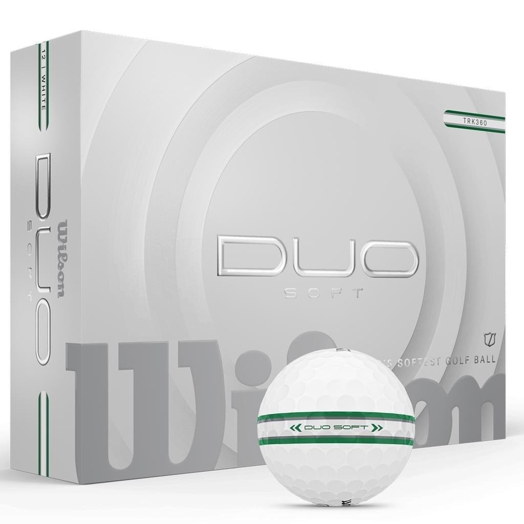 Wilson Duo Soft TRK360 golfové míčky, bílo/zelené