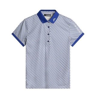 J.Lindeberg Tour Tech Print dámské polo, tour geo moonbeam