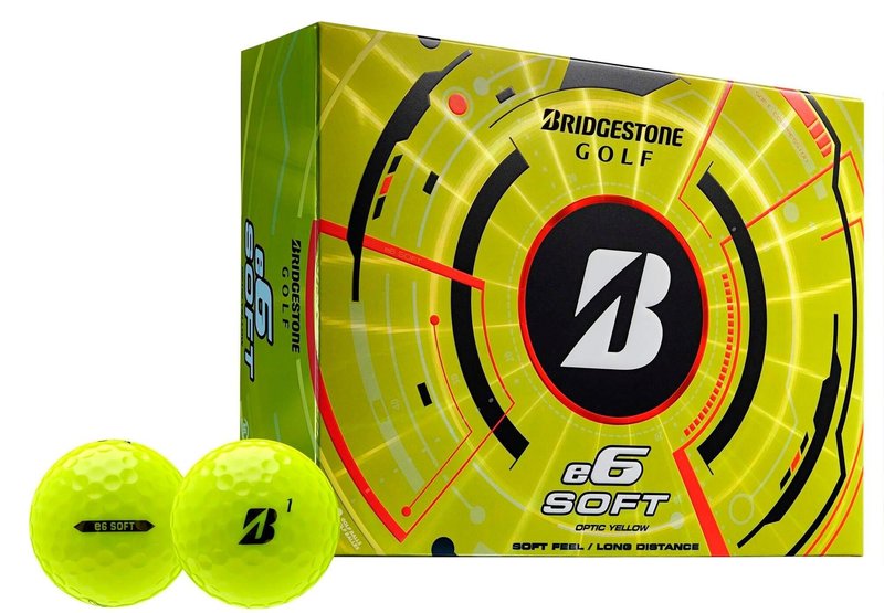 Bridgestone e6 Soft golfové míčky, žluté