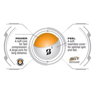 Bridgestone e6 Soft golfové míčky, žluté