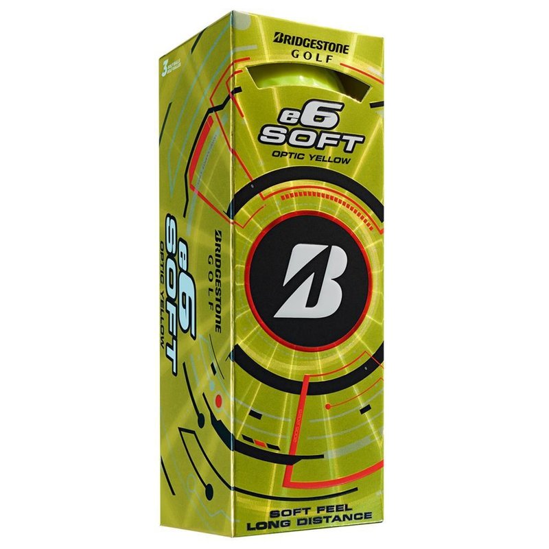 Bridgestone e6 Soft golfové míčky, žluté