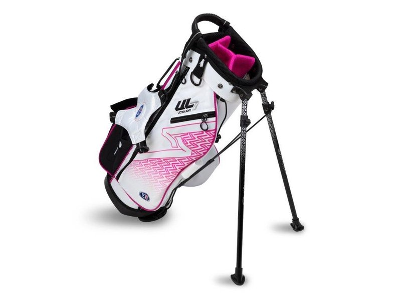 U.S. Kids Golf UL7-48 (122cm) W20 dětský stand bag 24.5", bílo/růžový