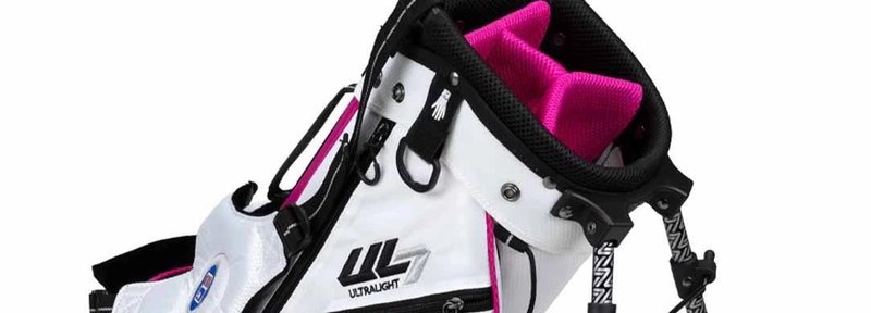 U.S. Kids Golf UL7-48 (122cm) W20 dětský stand bag 24.5", bílo/růžový