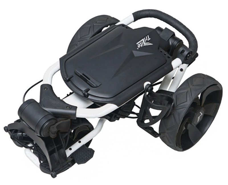 TriLite T-Flash manuální golfový vozík, bílo/černý
