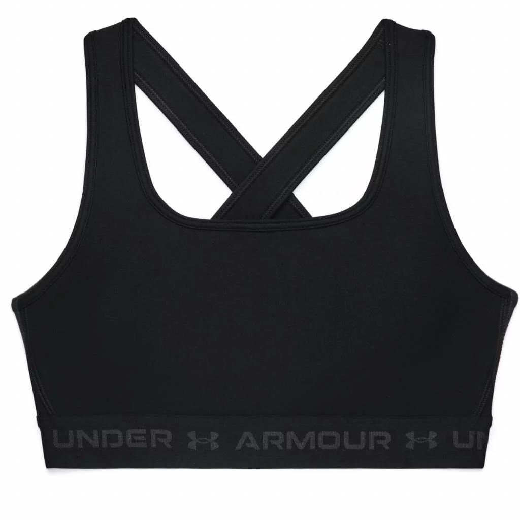 Under Armour Crossback Mid Bra dámská kompresní podprsenka, černá