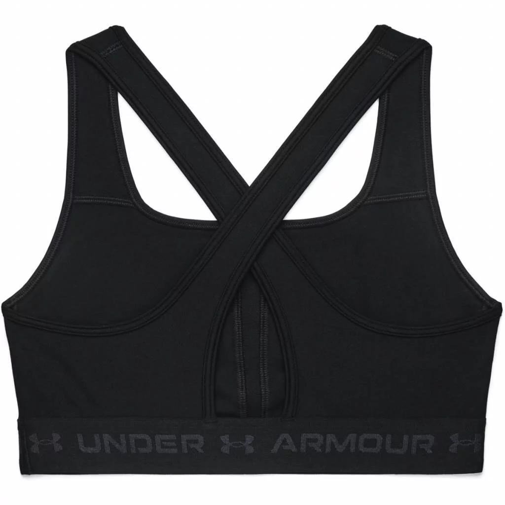 Under Armour Crossback Mid Bra dámská kompresní podprsenka, černá