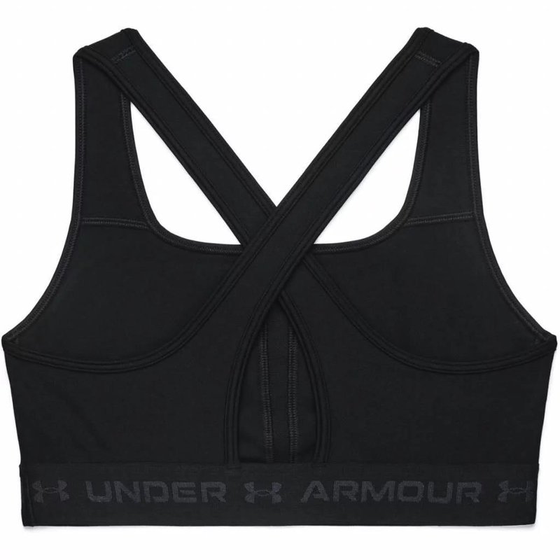 Under Armour Crossback Mid Bra dámská kompresní podprsenka, černá