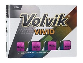 Volvik VIVID golfové míčky, fialové