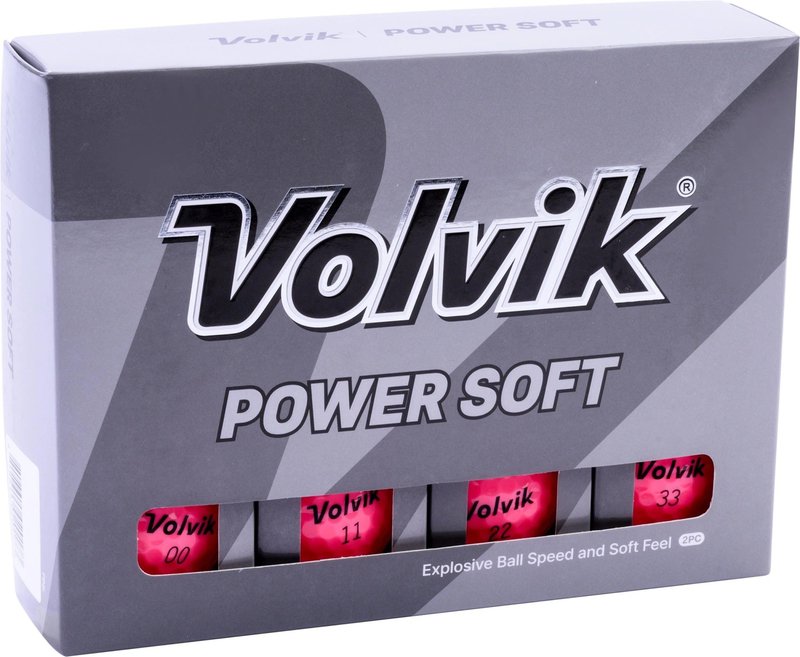 Volvik Power Soft golfové míčky, růžové