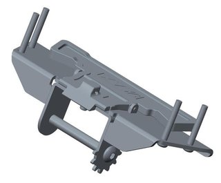 Big Max Mechanismus skládání předního kola, černý