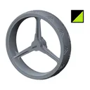 Big Max REAR Wheel náhradní zadní kolečko, 1ks, zelené