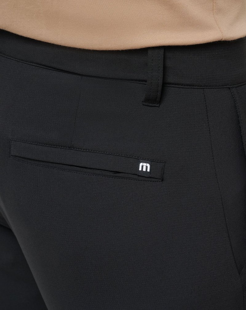 Travis Mathew Open To Close Jogger pánské kalhoty, černé