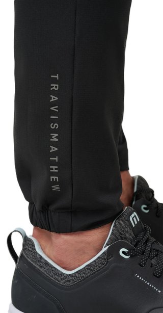 Travis Mathew Open To Close Jogger pánské kalhoty, černé