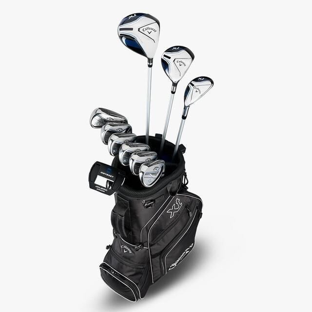 Callaway XT 11PC Black dětský golfový set, 147-175cm, levý