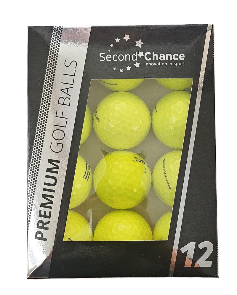 Titleist AVX Grade A Lake lovené míčky, 12ks, žluté