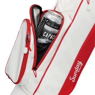 Sunday Golf Loma pencil bag, bílo/červený