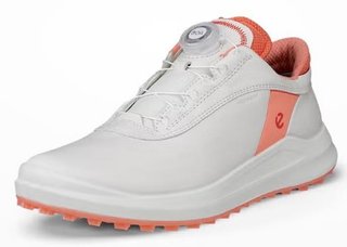 Ecco Core Boa dámské golfové boty, white/burnt coral