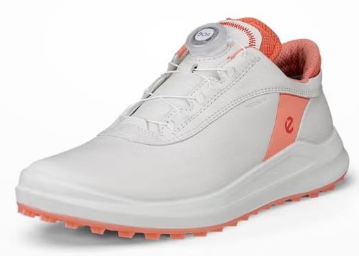 Ecco Core Boa dámské golfové boty, white/burnt coral
