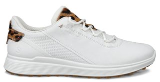 Ecco S-Casual dámské kožené golfové voděodolné boty, bílé