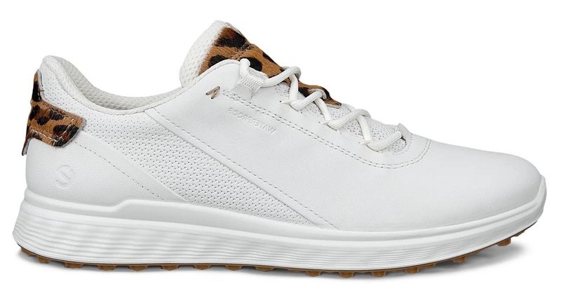 Ecco S-Casual dámské kožené golfové voděodolné boty, bílé
