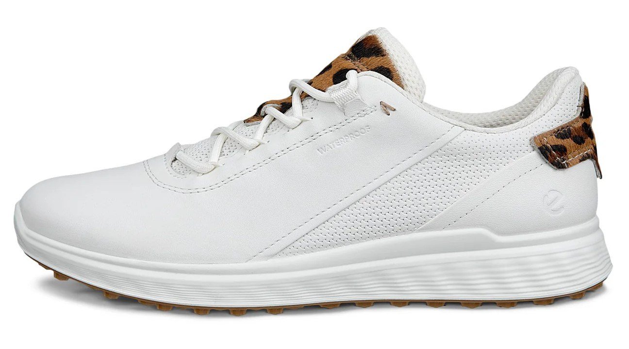 Ecco S-Casual dámské kožené golfové voděodolné boty, bílé