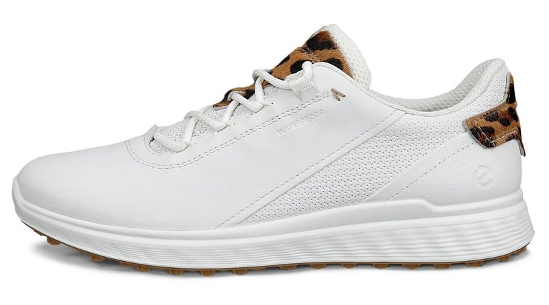 Ecco S-Casual dámské kožené golfové voděodolné boty, bílé