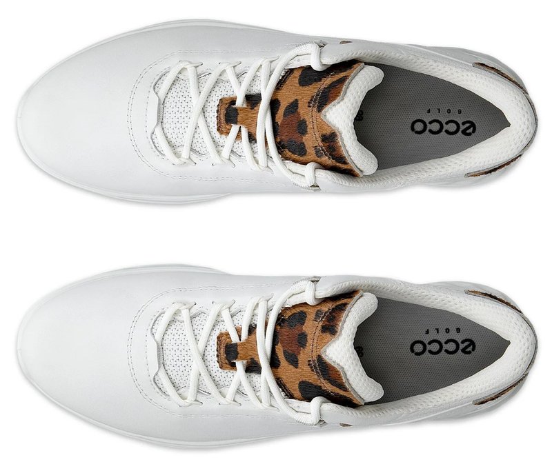 Ecco S-Casual dámské kožené golfové voděodolné boty, bílé