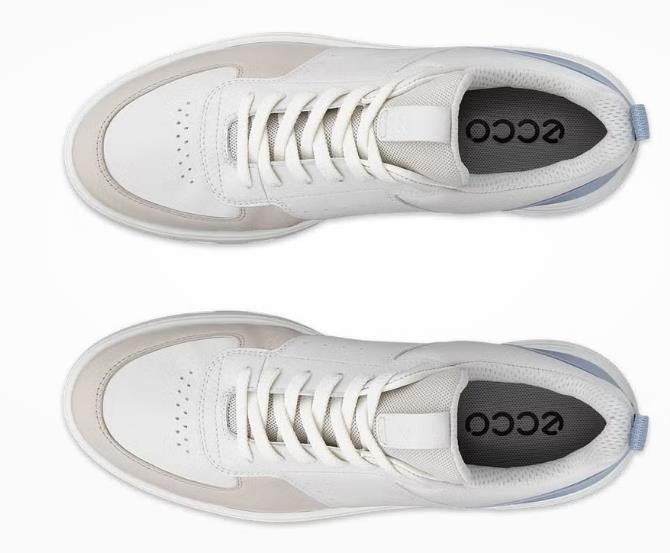 Ecco Golf Street 720 dámské golfové boty, gravel/white/dusty blue