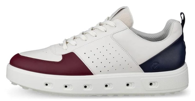 Ecco Street 720 pánské golfové boty, dark ruby/white/marine