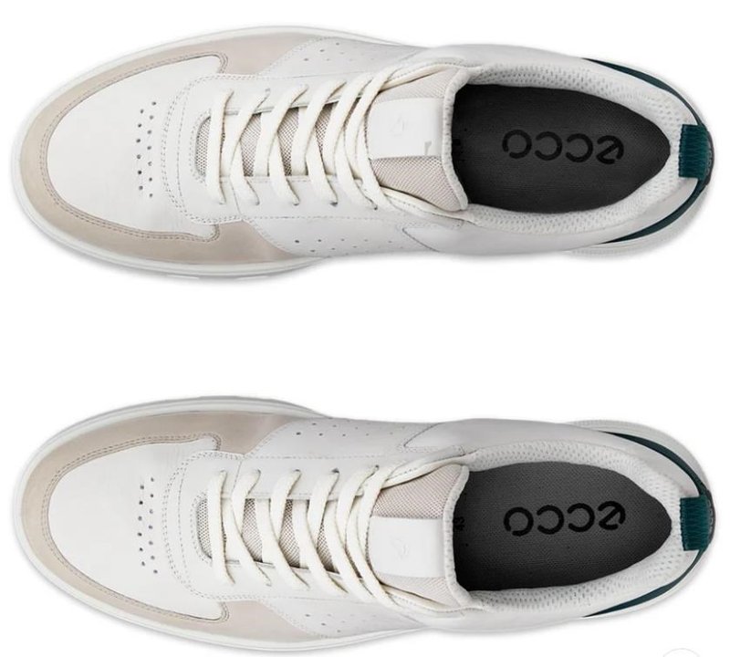Ecco Street 720 pánské golfové boty, gravel/white/baygreen