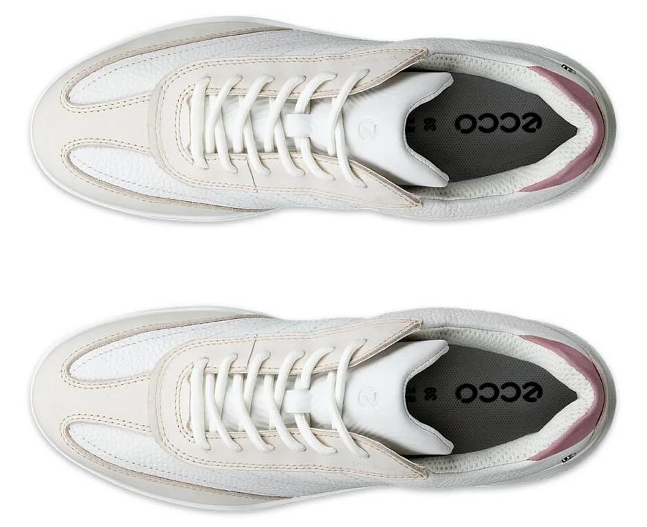 Ecco Street Vibe dámské golfové boty, limestone/white/blush