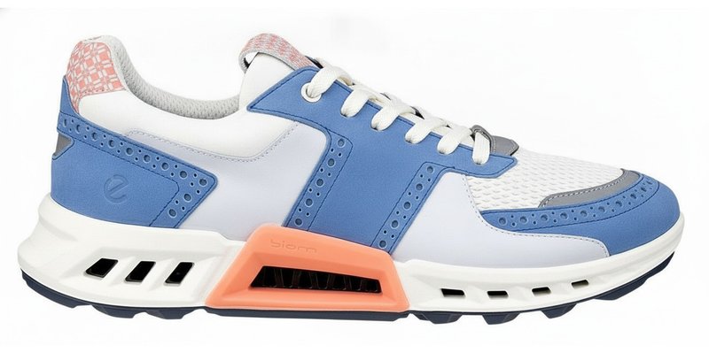 Ecco Biom C4 pánské golfové boty, federal blue/white/burnt coral