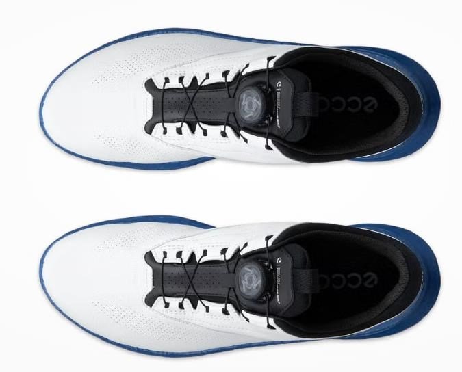 Ecco Biom C5 Boa pánské golfové boty, white/federal blue