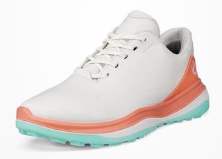 Ecco LT1 dámské golfové boty, white/burnt coral