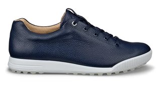 Ecco Golf Street Retro pánské kožené golfové boty, modré