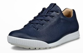 Ecco Golf Street Retro pánské kožené golfové boty, modré