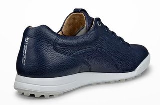 Ecco Golf Street Retro pánské kožené golfové boty, modré