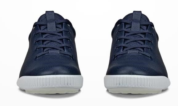 Ecco Golf Street Retro pánské kožené golfové boty, modré