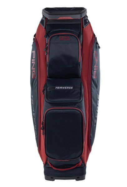 Ping Traverse 244 cart bag, černo/červený