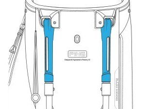 Ping Hoofer 231 stand bag, tmavě modro/béžový