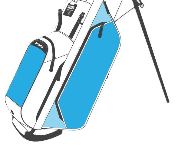 Ping Reserve 254 stand bag, tmavě modrý