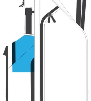Ping Reserve 254 stand bag, tmavě modrý