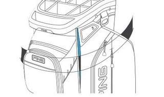 Ping Traverse 244 cart bag, mosaic