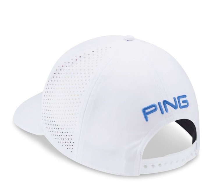 PING Tour Vented Delta kšiltovka, white/fresh water